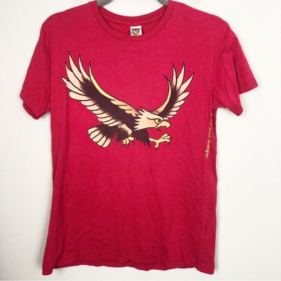 ED HARDY CHRISTIAN AUDIGIER | Eagle Red Short Sleeve Tee Unisex Size Small - Picture 1 of 10